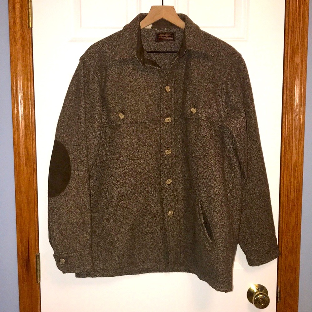 🌿 Eddie Bauer Wool Shirt Jacket